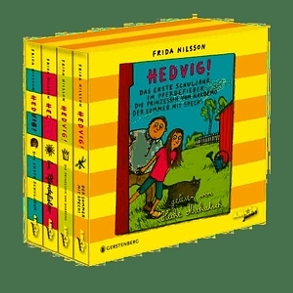 Hedvig! Alle Geschichten (11 CDs): Das erste Schuljahr, Im Pferdefieber, Die Prinzessin von Hardemo, Der Sommer mit Spec, 11 Audio-CDs, Frida Nilsson