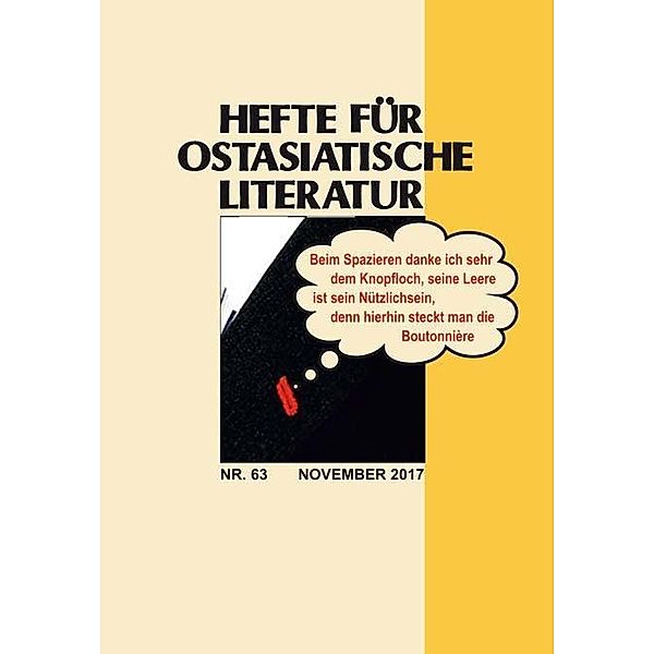 Hefte für ostasiatische Literatur 63