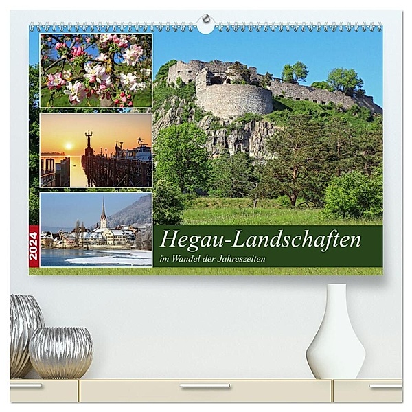 Hegau-Landschaften (hochwertiger Premium Wandkalender 2024 DIN A2 quer), Kunstdruck in Hochglanz, Christian Horstkötter