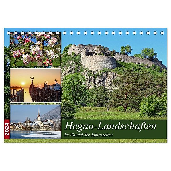 Hegau-Landschaften (Tischkalender 2024 DIN A5 quer), CALVENDO Monatskalender, Christian Horstkötter