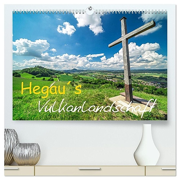 Hegau´s Vulkanlandschaft (hochwertiger Premium Wandkalender 2024 DIN A2 quer), Kunstdruck in Hochglanz, Giuseppe Di Domenico