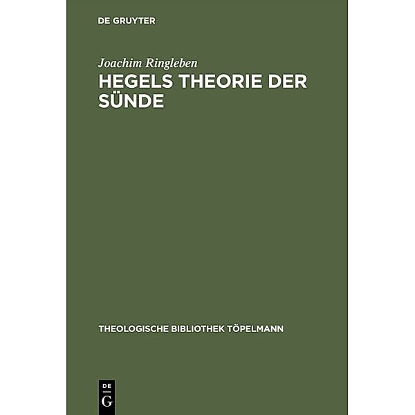 Hegels Theorie der Sünde, Joachim Ringleben
