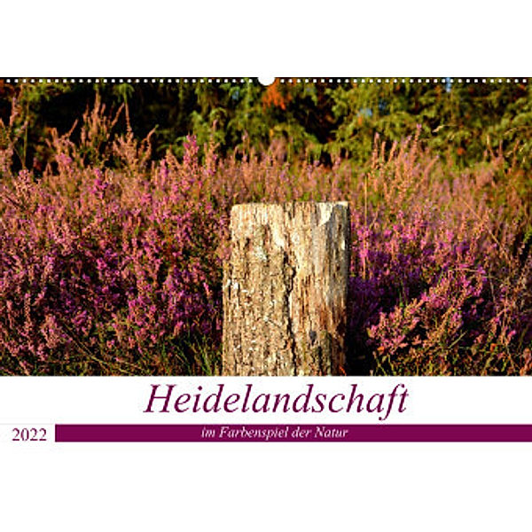 Heidelandschaft im Farbenspiel der Natur (Wandkalender 2022 DIN A2 quer), Petra Giesecke