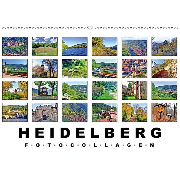 Heidelberg Fotocollagen (Wandkalender 2018 DIN A2 quer), Claus Liepke