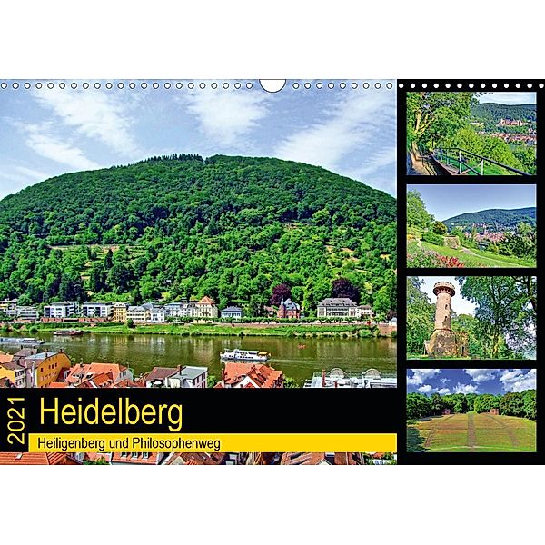 Heidelberg - Heiligenberg und Philosophenweg (Wandkalender 2021 DIN A3 quer), Claus Liepke