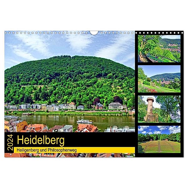 Heidelberg - Heiligenberg und Philosophenweg (Wandkalender 2024 DIN A3 quer), CALVENDO Monatskalender, Claus Liepke