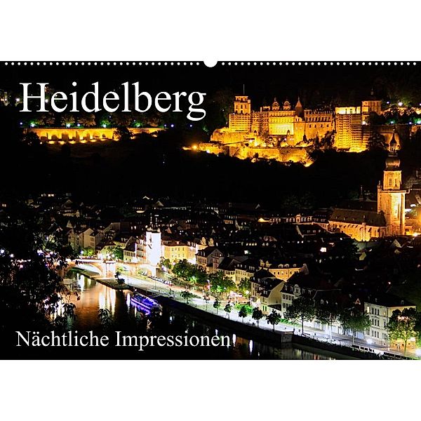 Heidelberg - Nächtliche Impressionen (Wandkalender 2023 DIN A2 quer), Mert Serce