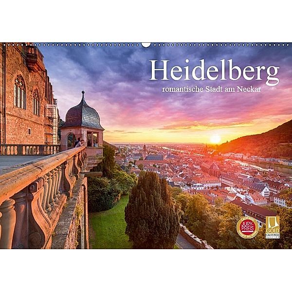 Heidelberg - romantische Stadt am Neckar (Wandkalender 2019 DIN A2 quer), Jan Christopher Becke