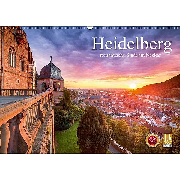 Heidelberg - romantische Stadt am Neckar (Wandkalender 2020 DIN A2 quer), Jan Christopher Becke