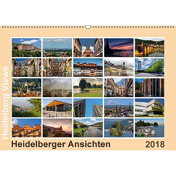 Heidelberg Views - Heidelberger Ansichten (Wandkalender 2018 DIN A2 quer), Thomas Seethaler