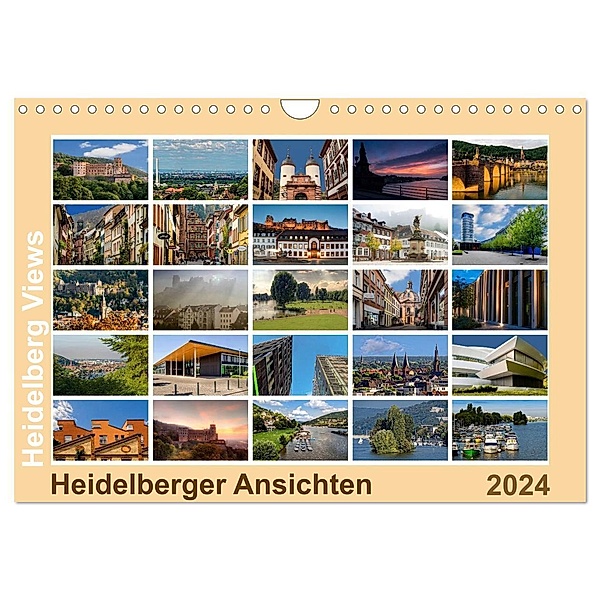 Heidelberg Views - Heidelberger Ansichten (Wandkalender 2024 DIN A4 quer), CALVENDO Monatskalender, Thomas Seethaler Fotografie