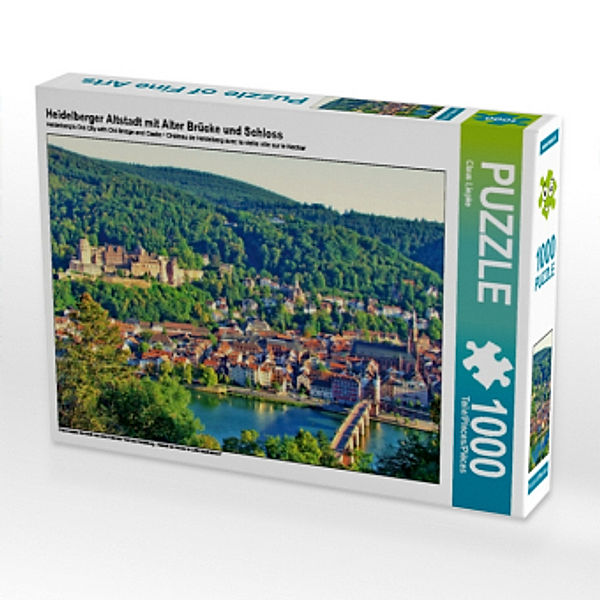 Heidelberger Altstadt mit Alter Brücke und Schloss (Puzzle), Claus Liepke