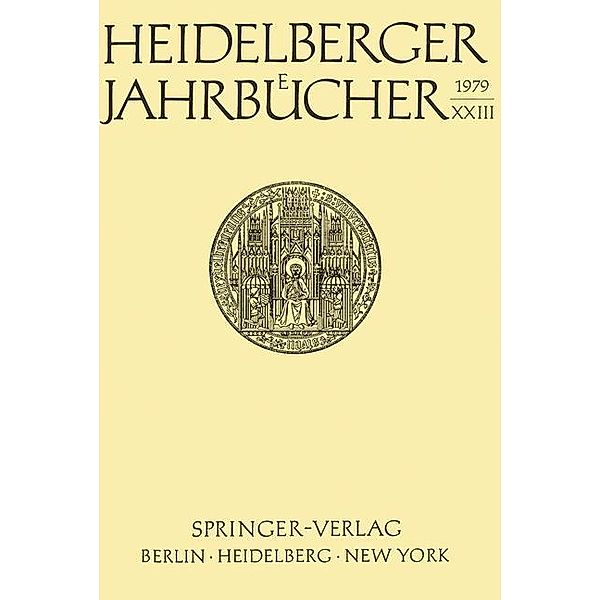 Heidelberger Jahrbücher / Heidelberger Jahrbücher Bd.23, Kenneth A. Loparo