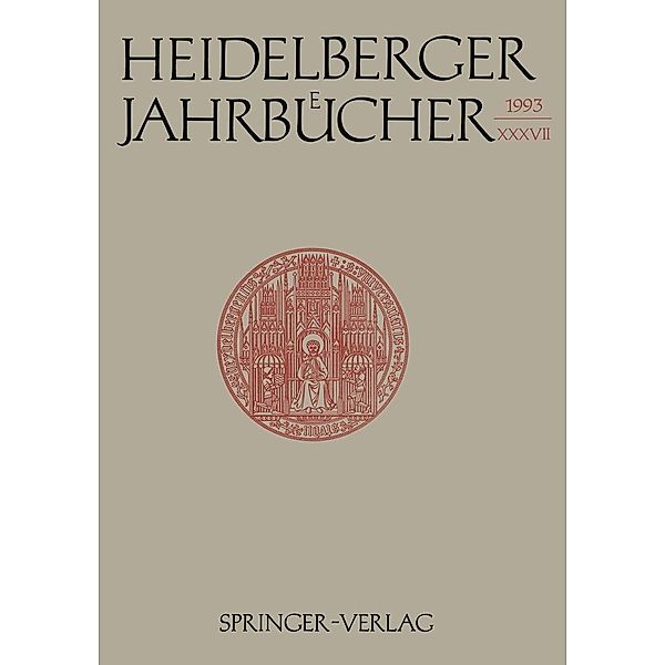 Heidelberger Jahrbücher / Heidelberger Jahrbücher Bd.37, Kenneth A. Loparo