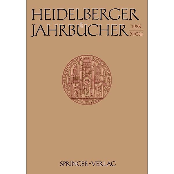 Heidelberger Jahrbücher / Heidelberger Jahrbücher Bd.32, Kenneth A. Loparo