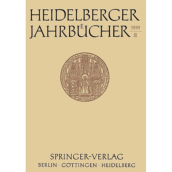 Heidelberger Jahrbücher / Heidelberger Jahrbücher Bd.3, Kenneth A. Loparo