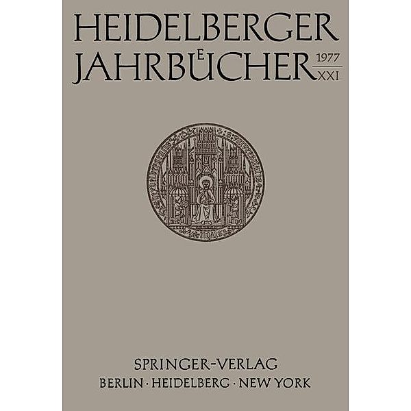 Heidelberger Jahrbücher / Heidelberger Jahrbücher Bd.21, Kenneth A. Loparo