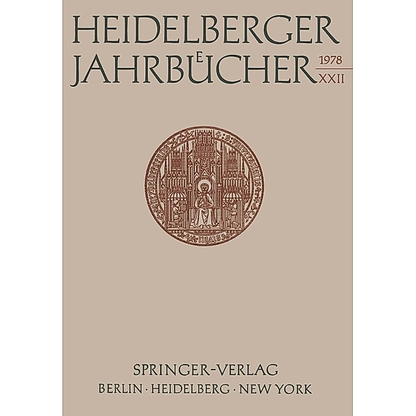 Heidelberger Jahrbücher / Heidelberger Jahrbücher Bd.22, Kenneth A. Loparo