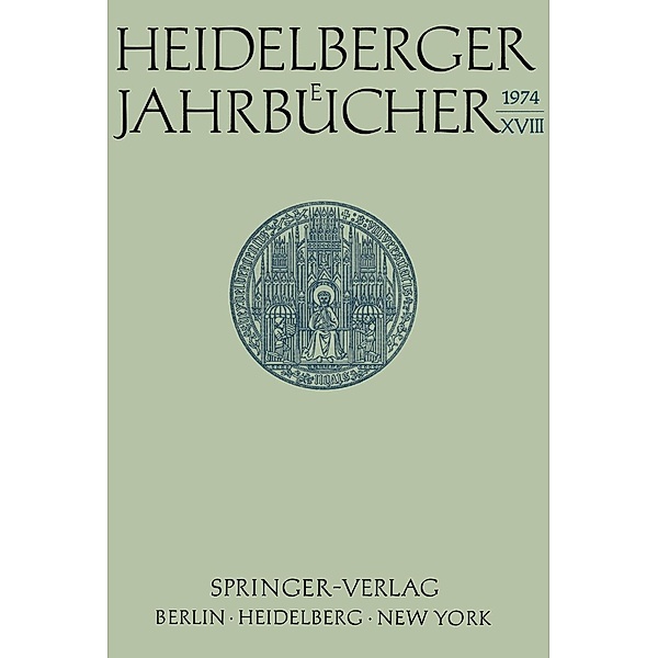 Heidelberger Jahrbücher / Heidelberger Jahrbücher Bd.18, Kenneth A. Loparo