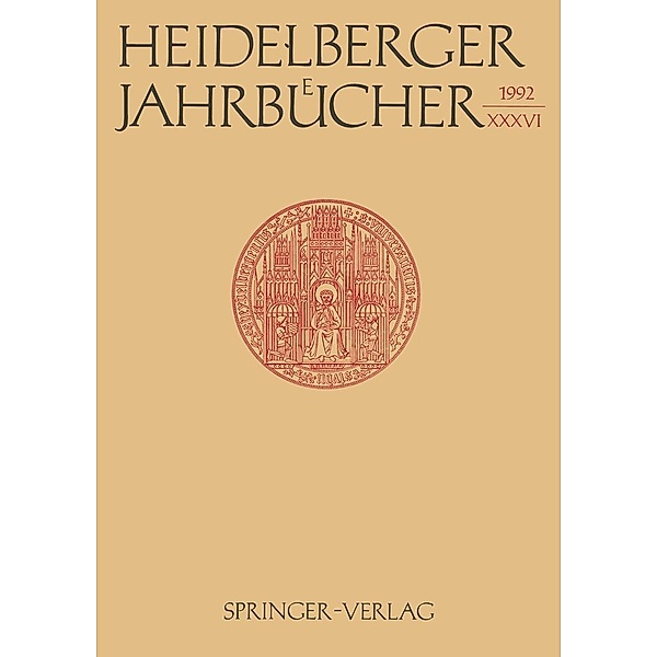 Heidelberger Jahrbücher / Heidelberger Jahrbücher Bd.36, Kenneth A. Loparo, Reiner Wiehl