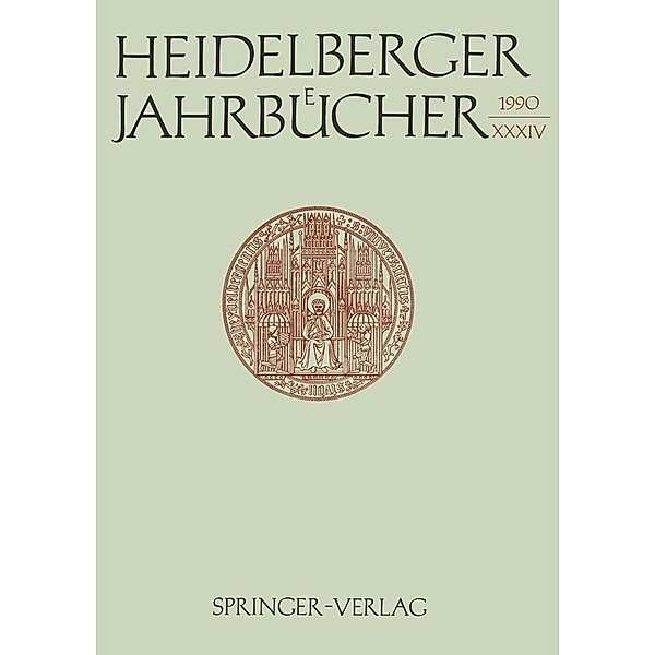 Heidelberger Jahrbücher / Heidelberger Jahrbücher Bd.34, Kenneth A. Loparo, Reiner Wiehl