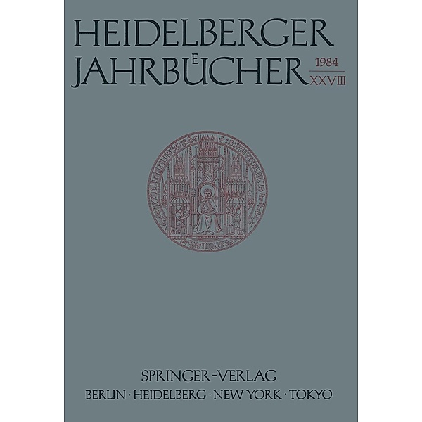 Heidelberger Jahrbücher / Heidelberger Jahrbücher Bd.28, Kenneth A. Loparo
