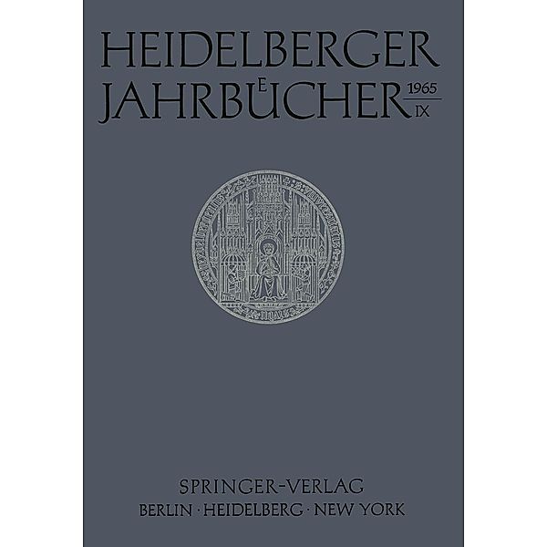 Heidelberger Jahrbücher / Heidelberger Jahrbücher Bd.9, Kenneth A. Loparo
