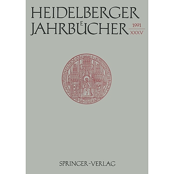 Heidelberger Jahrbücher / Heidelberger Jahrbücher Bd.35, Kenneth A. Loparo