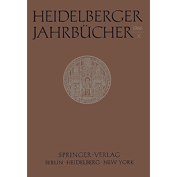 Heidelberger Jahrbücher X / Heidelberger Jahrbücher Bd.10, Kenneth A. Loparo