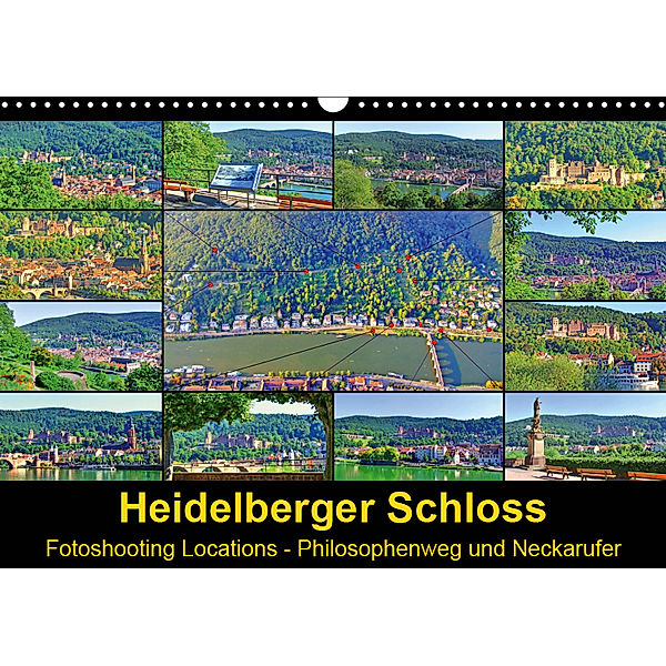 Heidelberger Schloss Fotoshooting Locations (Wandkalender 2019 DIN A3 quer), Claus Liepke