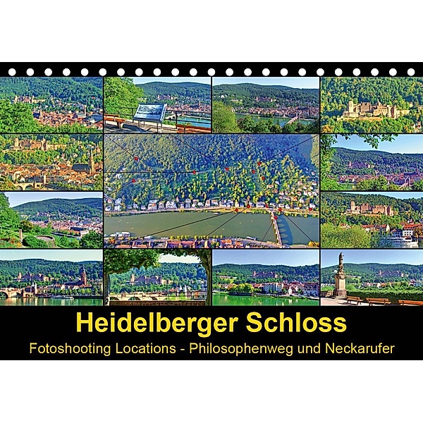Heidelberger Schloss Fotoshooting Locations (Tischkalender 2021 DIN A5 quer), Claus Liepke
