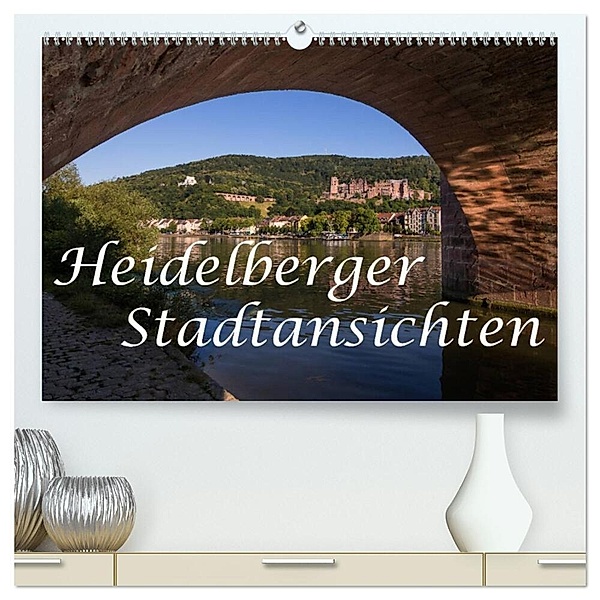 Heidelberger Stadtansichten (hochwertiger Premium Wandkalender 2024 DIN A2 quer), Kunstdruck in Hochglanz, Axel Matthies