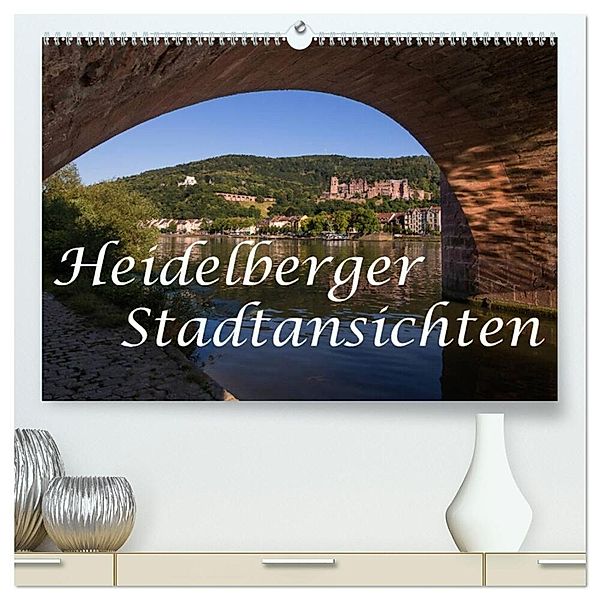 Heidelberger Stadtansichten (hochwertiger Premium Wandkalender 2025 DIN A2 quer), Kunstdruck in Hochglanz, Calvendo, Axel Matthies