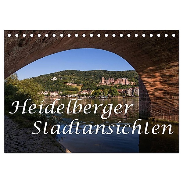 Heidelberger Stadtansichten (Tischkalender 2024 DIN A5 quer), CALVENDO Monatskalender, Axel Matthies