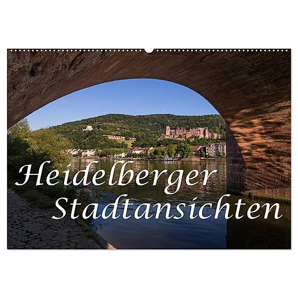 Heidelberger Stadtansichten (Wandkalender 2024 DIN A2 quer), CALVENDO Monatskalender, Axel Matthies