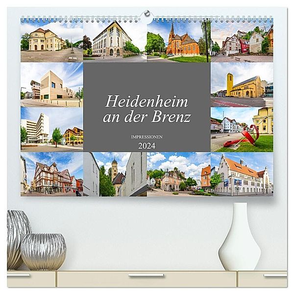 Heidenheim an der Brenz Impressionen (hochwertiger Premium Wandkalender 2024 DIN A2 quer), Kunstdruck in Hochglanz, Dirk Meutzner