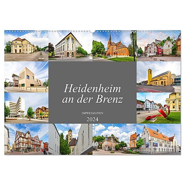 Heidenheim an der Brenz Impressionen (Wandkalender 2024 DIN A2 quer), CALVENDO Monatskalender, Dirk Meutzner