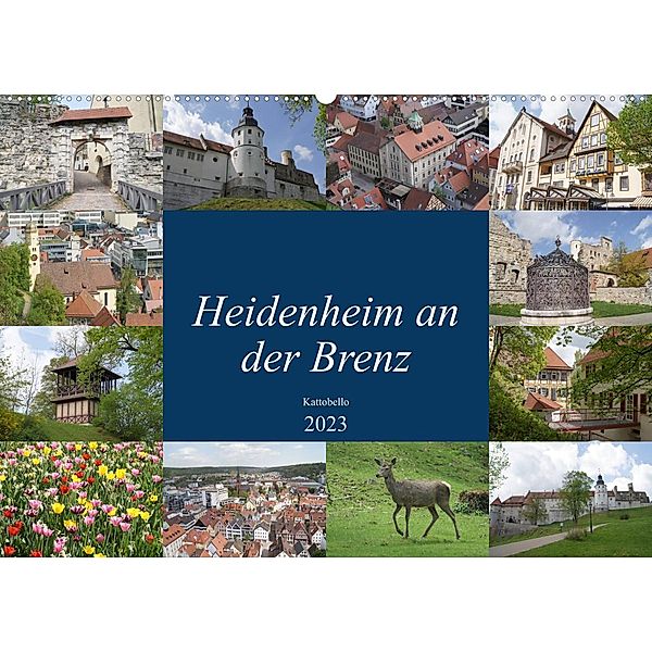 Heidenheim an der Brenz (Wandkalender 2023 DIN A2 quer), Kattobello