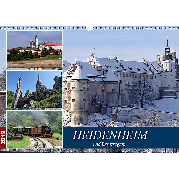 Heidenheim und Brenzregion (Wandkalender 2019 DIN A3 quer), Klaus-Peter Huschka u.a.