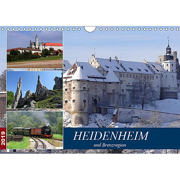 Heidenheim und Brenzregion (Wandkalender 2019 DIN A4 quer), Klaus-Peter Huschka u.a.