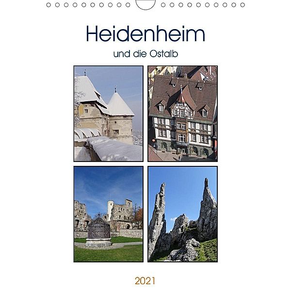 Heidenheim und die Ostalb (Wandkalender 2021 DIN A4 hoch), Klaus-Peter Huschka u.a.