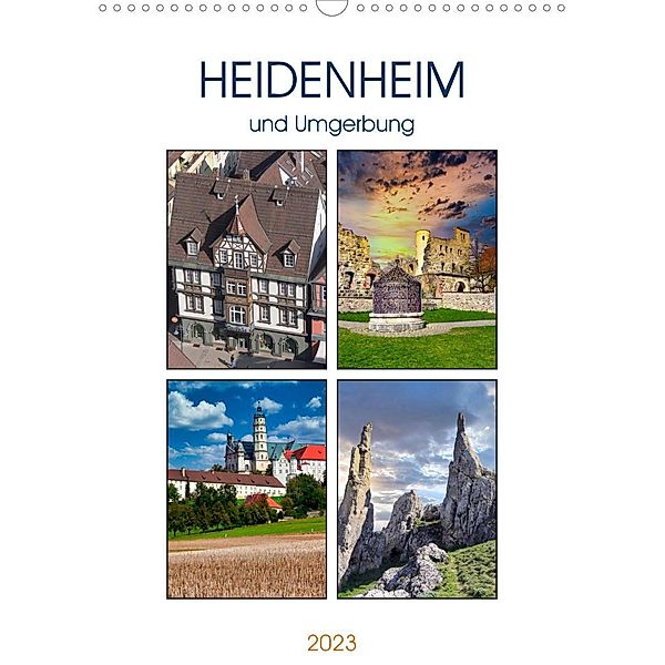 Heidenheim und Umgebung (Wandkalender 2023 DIN A3 hoch), Klaus-Peter Huschka