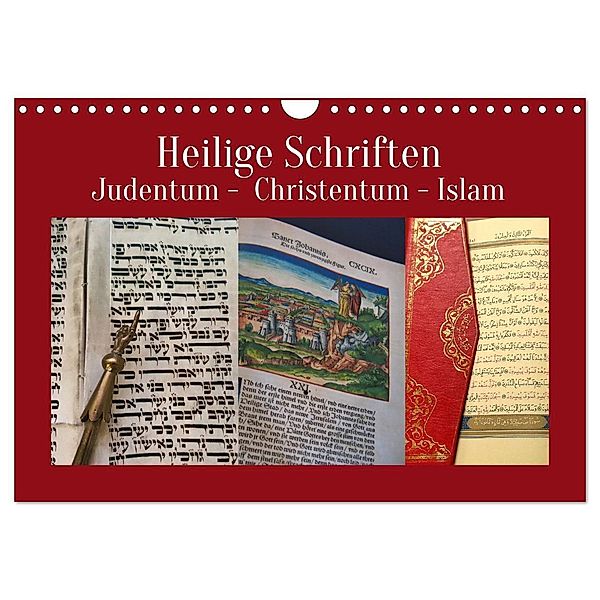 Heilige Schriften. Judentum, Christentum, Islam (Wandkalender 2024 DIN A4 quer), CALVENDO Monatskalender, Hans-Georg Vorndran