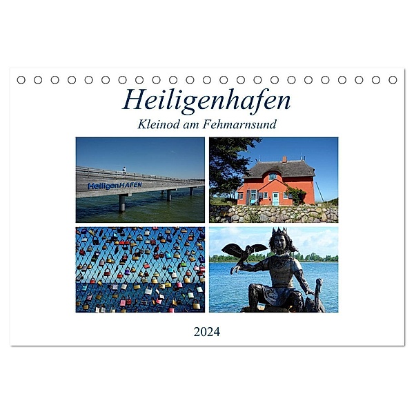 Heiligenhafen - Kleinod am Fehmarnsund (Tischkalender 2024 DIN A5 quer), CALVENDO Monatskalender, Renate Grobelny