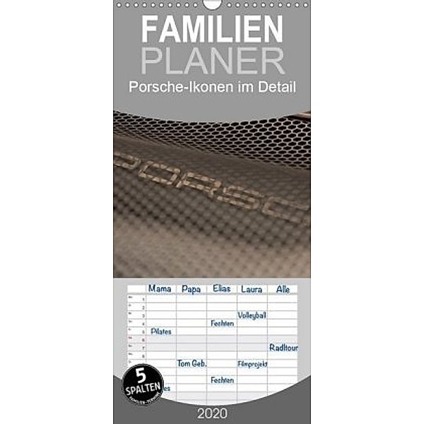 Heiligs Blechle - Porsche-Ikonen im Detail - Familienplaner hoch (Wandkalender 2020 , 21 cm x 45 cm, hoch), Peter Schürholz