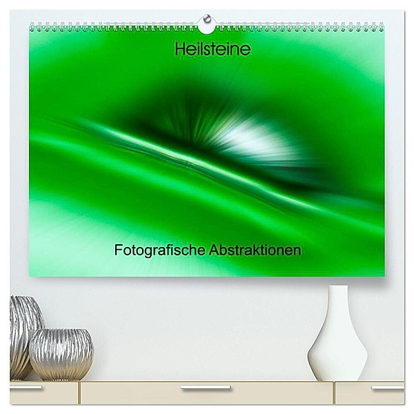 Heilsteine - Fotografische Abstraktionen (hochwertiger Premium Wandkalender 2024 DIN A2 quer), Kunstdruck in Hochglanz, Monika Scheurer
