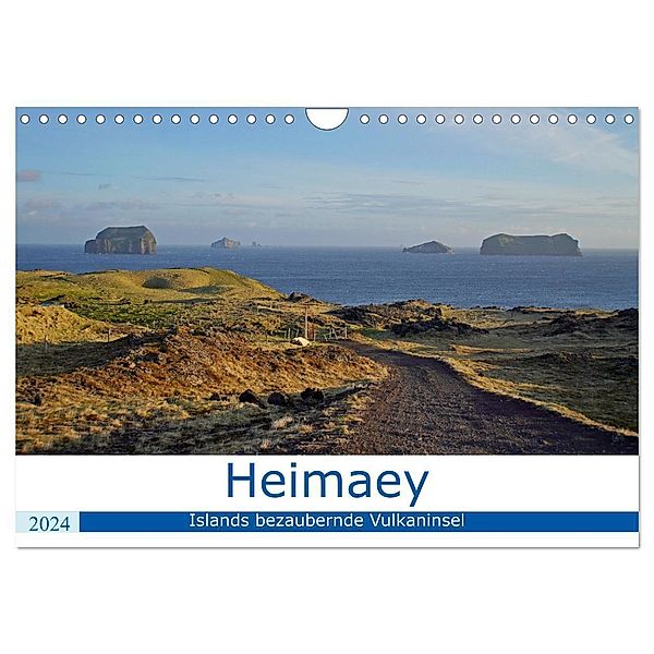 Heimaey - Islands bezaubernde Vulkaninsel (Wandkalender 2024 DIN A4 quer), CALVENDO Monatskalender, Patrick Dehnhardt