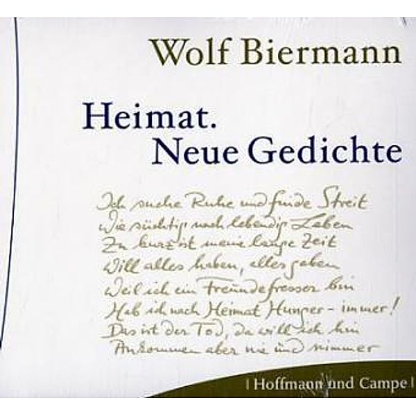 Heimat, 1 Audio-CD, Wolf Biermann