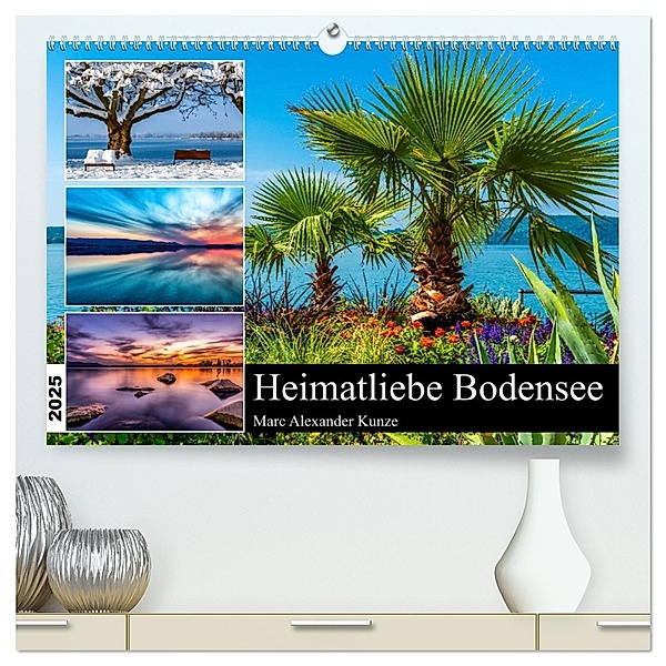 Heimatliebe Bodensee (hochwertiger Premium Wandkalender 2025 DIN A2 quer), Kunstdruck in Hochglanz, Calvendo, Marc Alexander Kunze