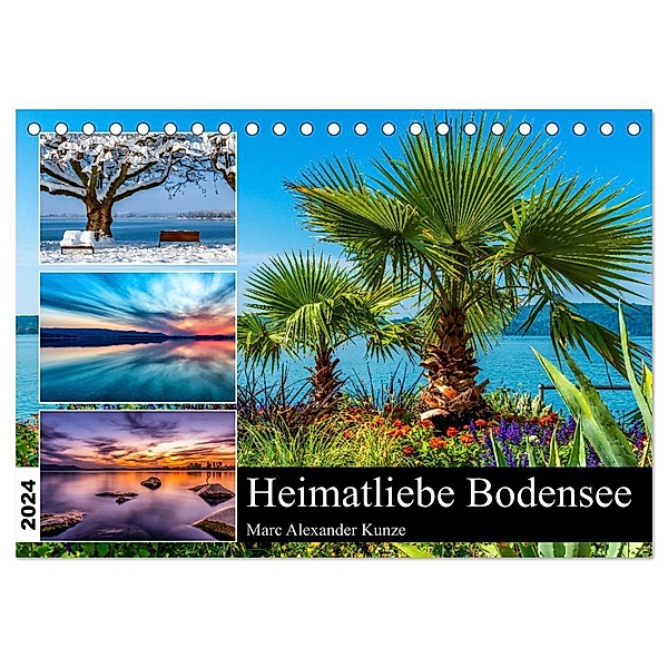 Heimatliebe Bodensee (Tischkalender 2024 DIN A5 quer), CALVENDO Monatskalender, Marc Alexander Kunze